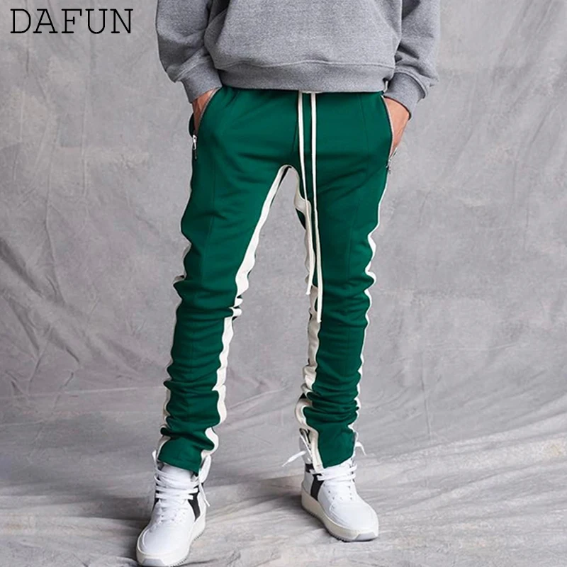 

Joggers Men Track Pants Justin Bieber Hip Hop Pants Streetwear Side-stripe Jersey jogging Sweatpants Trousers calca masculina