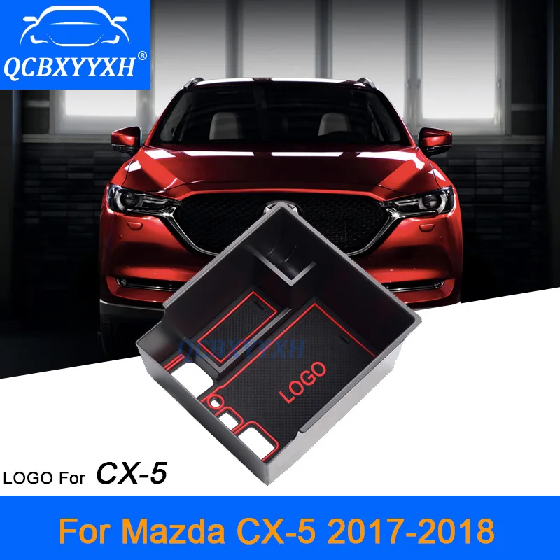 

QCBXYYXH Car-Styling Armrest Storage Box Center Console Container Bin Tray Holder For Mazda CX-5 2017 2018 Case Car Organizer