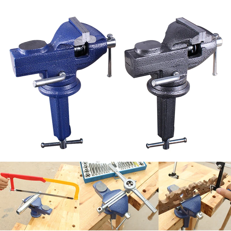 

Newly Universal Table Vise Metal Clamp-On 360 Degree Swivel Handle Carpentry Tools for Home XSD88