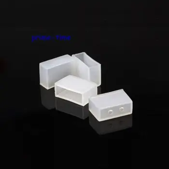 

10pairs/lot 10mm Silicone End Cap for 10mm PCB 5050 5630 IP67 IP68 Single Color LED Tube Strip 10pcs No Hole +10pcs 2pin Hole