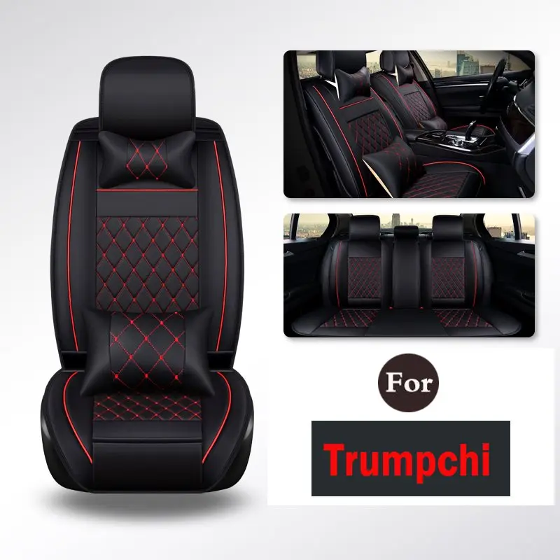 

Tear Pu Car Maintenance Black Leather Car Seat Cover (Full Set Compatible And Split Bench Cover)For Trumpchi Ga3 Ga5 Gs5 Gs4 Ga6
