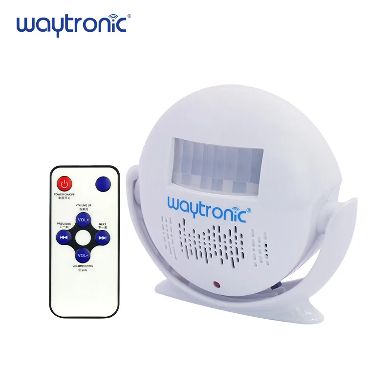 

Small Recordable Voice Speaker WAV Sound Recording Player with Infrared Human Body Motion Sensor Alarm Dry Battery Powered