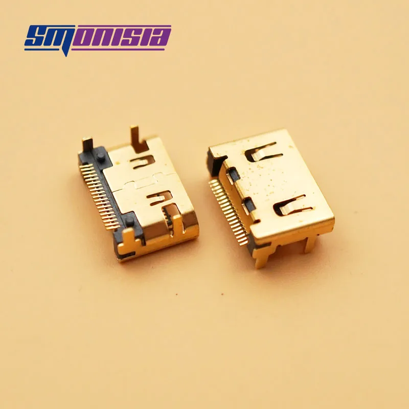 Smonisia 10 шт. Mini HDMI 19P SMD гнездо для настольного ПК разъем d 'интерфейс HD|socket hdmi|socket