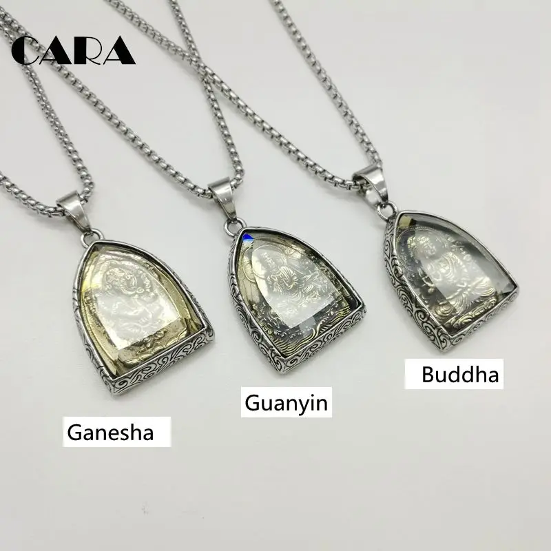 2018 NEW Statement Necklace Vintage Buddha Pendant Buddhist Necklace Buddha Religious stainless steel Necklace Jewelry CAGF0313 2018 NEW Statement Necklace Vintage Buddha Pendant Buddhist Necklace Buddha Religious stainless steel Necklace Jewelry CAGF0313