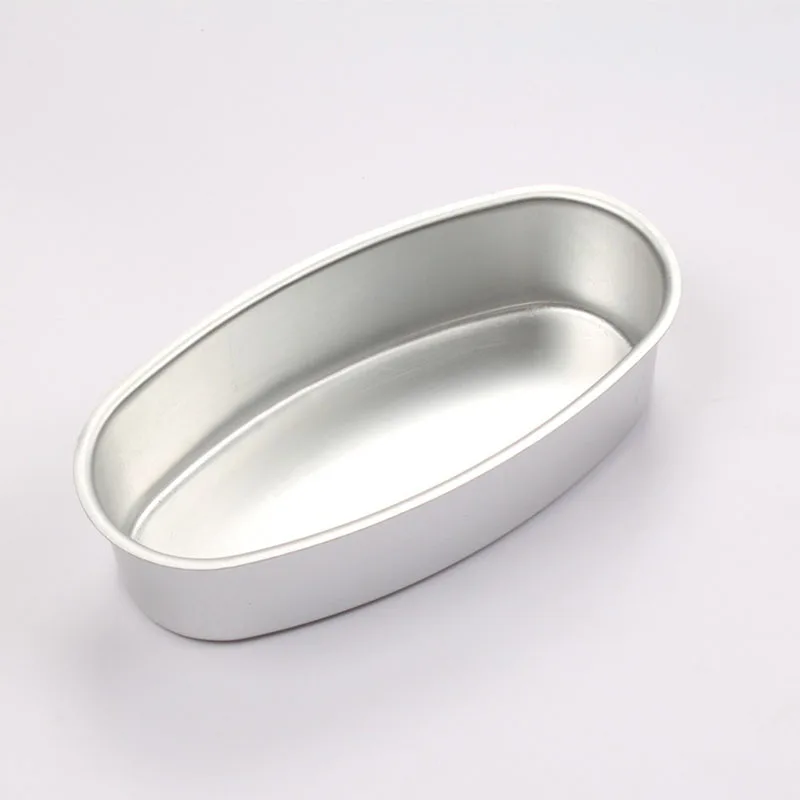 

Oval Shape Aluminum Baking Cake Mold DIY Toast Bread Pans Cake Dishes Tray Baking Tools Moulds kitchen Gadgets