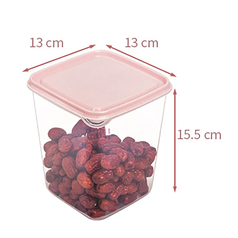 1 set of 17 PCS Kitchen Storage Box Sealing Food Preservation Plastic Fresh Pot Container Storage Boxes #3m18 (5)