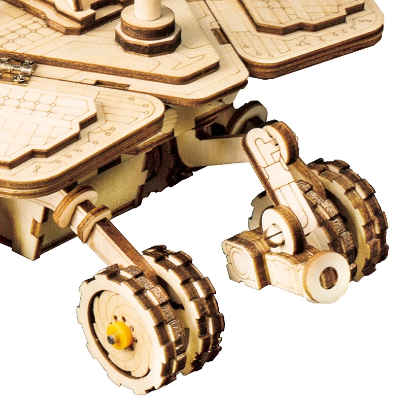 Robotime подвижная игрушка Spirit Rover на солнечной энергии 3D DIY лазерная резка