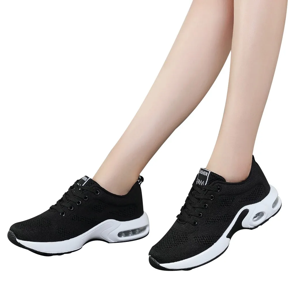 

Breathable Shoe Flying Woven Casual Shoes Student Mesh Shoes women casual sneakers white sneakers #TX4