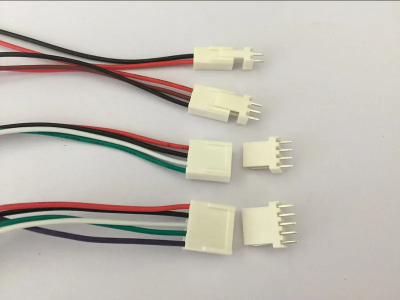 

10 SETS 2pin/3pin/4pin/5pin 2.54mm PCB Connector plug with Wires Cables L00MM L150MM L200MM