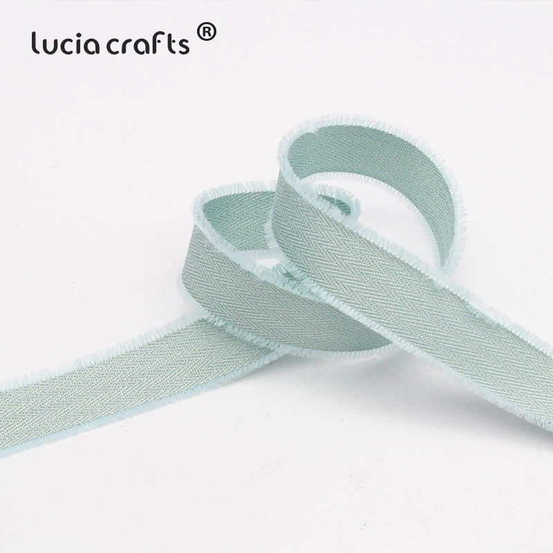 5Yards/6Yards 25mm Grosgrain Ribbons Fringe Tassel Trim Lace Fabric DIY Sewing Hair Bow Gift Wrapping Decorartions S0407 - Цвет: Color6  5y