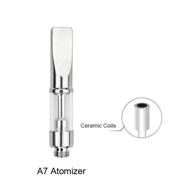 Original A3 Atomizer 0.3 0.5 0.8 1ml Glass Dual Coil Vaporizer Ceramic coil Pen Atomizer E Cigarette V2 (4)