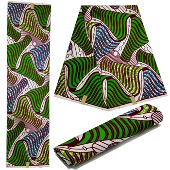 

African Ankara Fabric High Quality Veritable Wax Print Fabric Printing 6 Yards African Veritable Real Dutch Wax For Dress