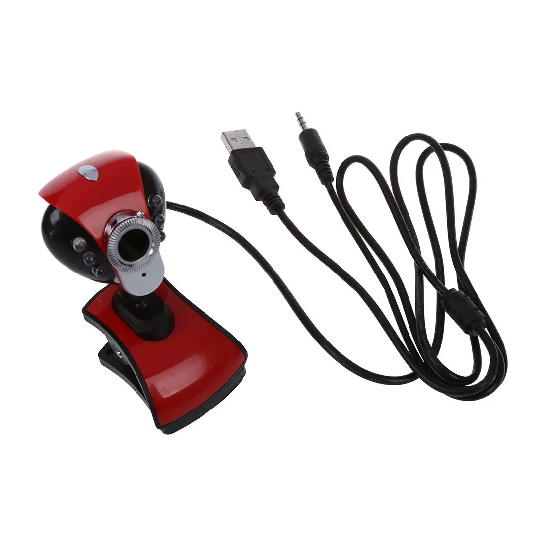 

USB 50M 6 LEDs Night Vision Webcam Camera Web Cam With Mic for PC Laptop Wind7 8