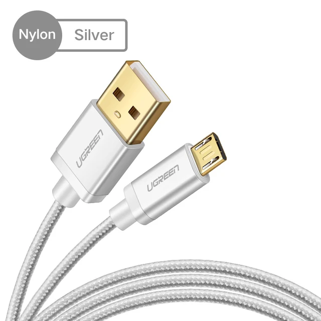 Ugreen Micro USB Cable 2.4A Nylon Fast UGREEN Micro USB Cable,1m USB A to Dual