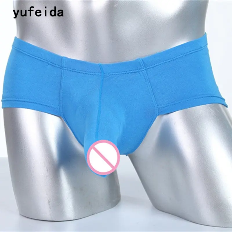 US $5.03 30% OFF|YUFEIDA Sexy Men's lingerie Underwear Charm Modal Sissy  Trunks Convex Penis Sexy Costumes Porn Underwear Intimate Sex Product-in ...