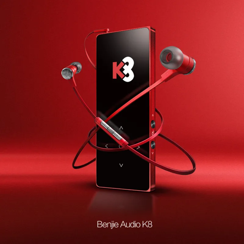 BENJIE Bluetooth mp3 музыкальный плеер ультра тонкий сенсорный экран MP3 роскошный HIFI без потерь 1,8 дюймов экран 4 г/8 г/16 г MP3 с динамиком FM