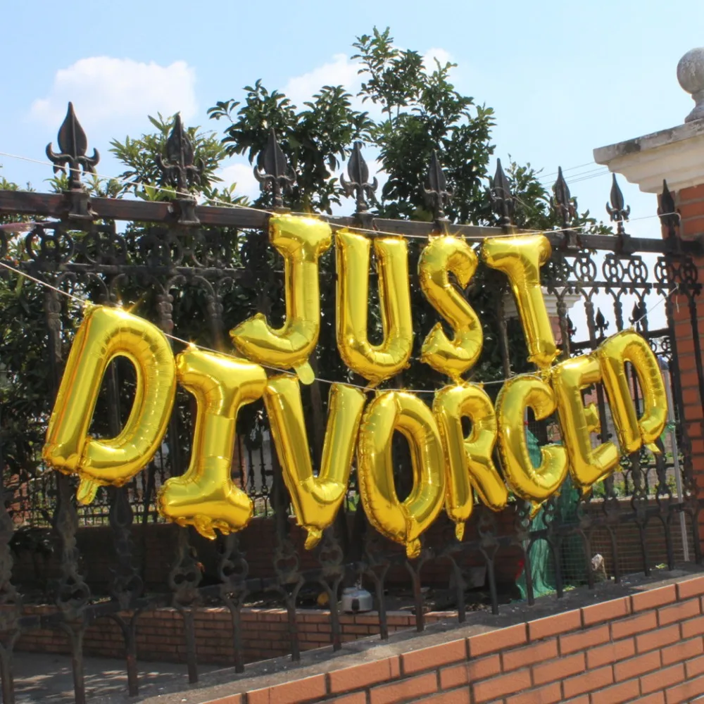 Just Divorced Banner Free At Last Divorce Party Decorations Foil