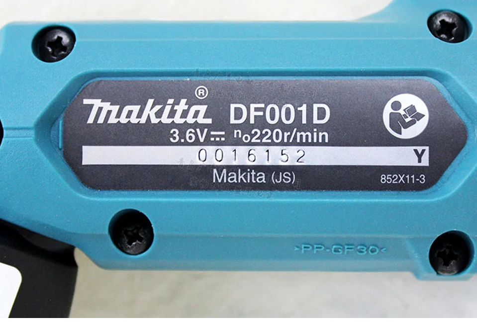 Япония Makita DF001DW Перезаряжаемые отвертка электрическая отвертка комплект 3,6 В зарядка через usb Интерфейс складывающаяся отвертка