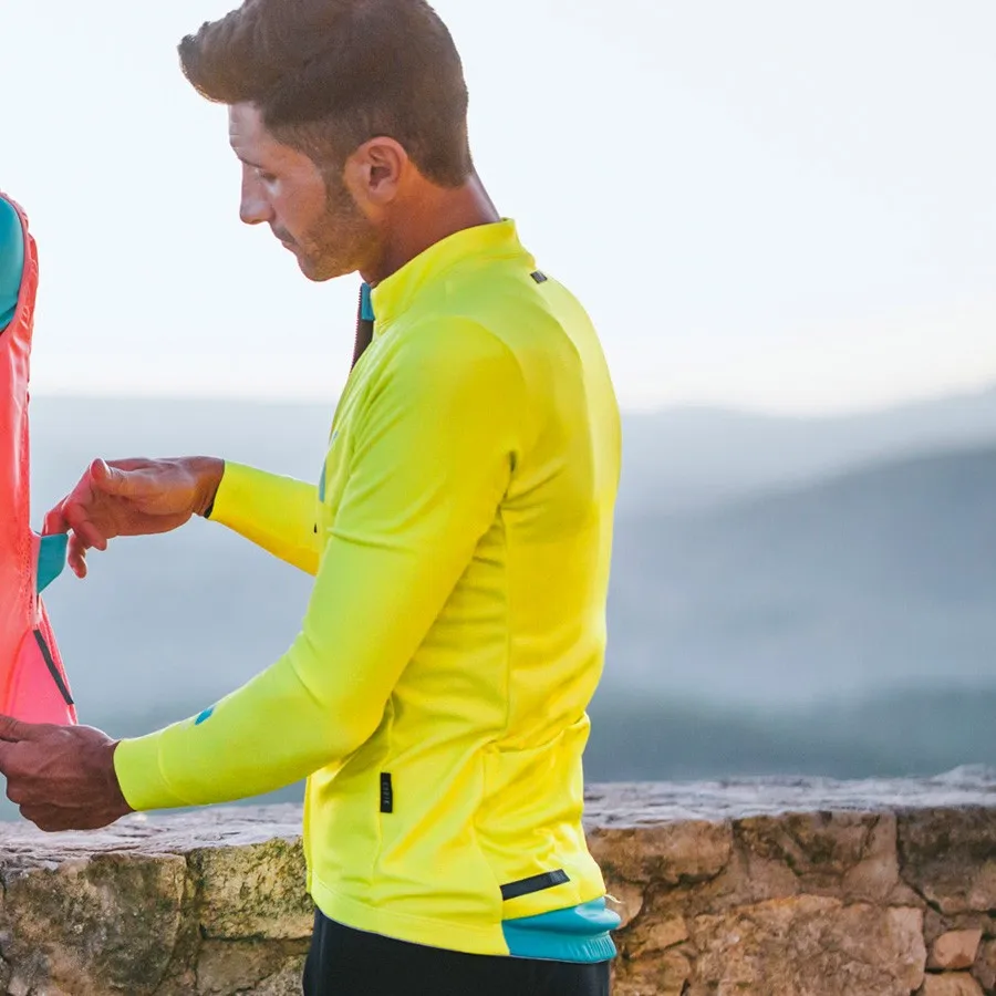 Marca española de alta calidad de invierno de lana térmica Ciclismo Jersey Maillot Ciclismo invierno manga larga diseño de la piel Marca española de alta calidad de invierno de lana térmica Ciclismo Jersey Maillot Ciclismo invierno manga larga diseño de la piel
