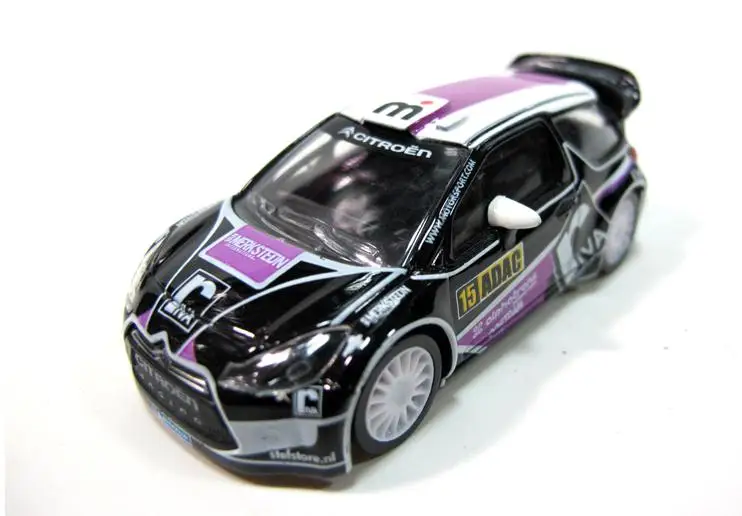 Высокая моделирования CITROEN DS3 WRC гоночная модель, 1: 64 сплава автомобиля игрушки, металлические литья, Коллекция игрушечных автомобилей - Цвет: 4