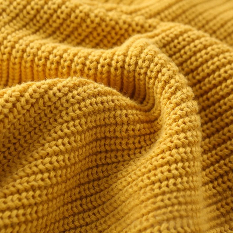 Classic Solid Boys Pullover Cotton Knitted Kids Sweater For Boys Long Sleeve O-Neck Fall Pullover Fashion Design Baby Sweater (3)
