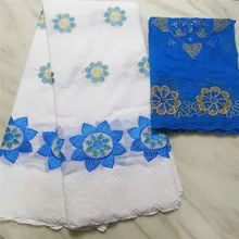 Новинка хлопок 5+ 2 ярдов Красивый Подсолнух узор швейцарская вуаль кружева PBS11 хорошее качество хлопок кружево ткань