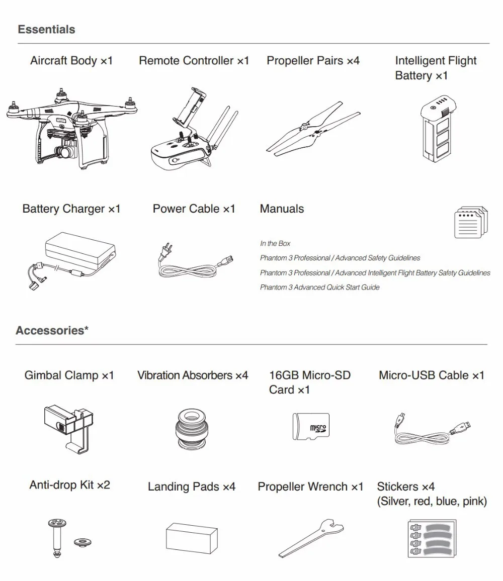 Freeshipping DJI Phantom 3 Advanced Drone With 2 Battery With HD 1080p Camera And 3 Axis Gimbal Rc Helicopter