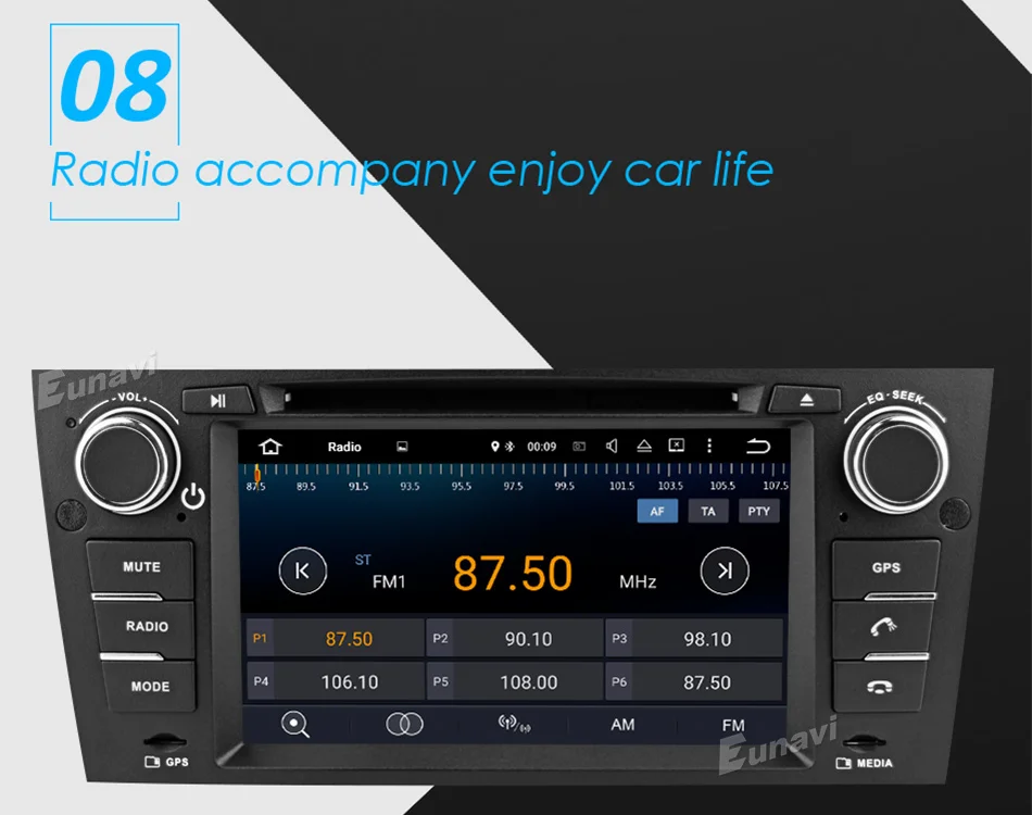 Discount Eunavi Octa 8 Core CPU Android 8.0 Car DVD For 3 Series BMW E90 E91 E92 E93 318 320 325 For Manual Air Conditioning gps Navi 13