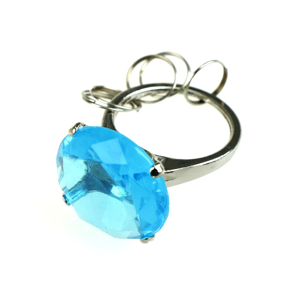 

1pcs party Favors Diamond ring shape keychain home Wedding Gifts For Guests wedding souvenirs Key accessories