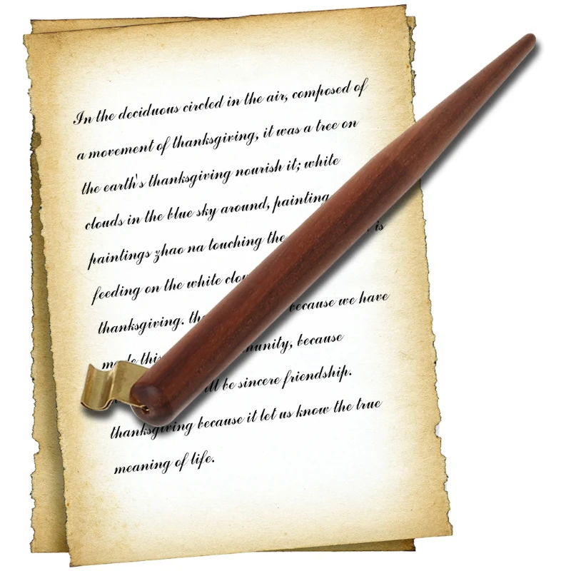 

Solid Wood English Calligraphy Pen Copperplate Script Oblique Dip Pen Nib Holder