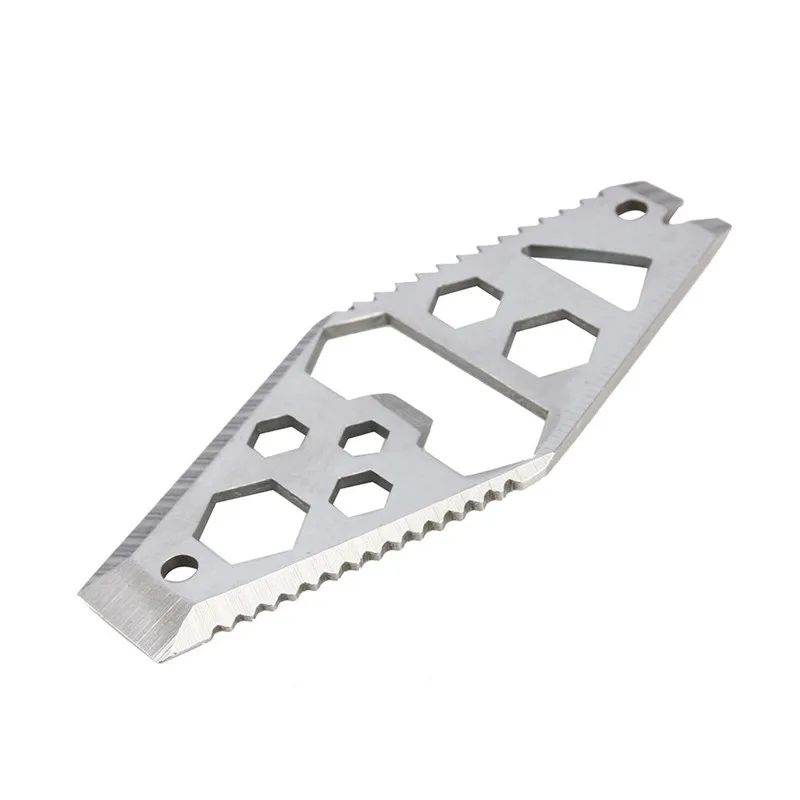

10 in 1 EDC Knife Bottle Opener Wrench Screwdriver Saw Blade Ruler Key Chain Outdoor Camping Survival Portable Pocket Multi Tool