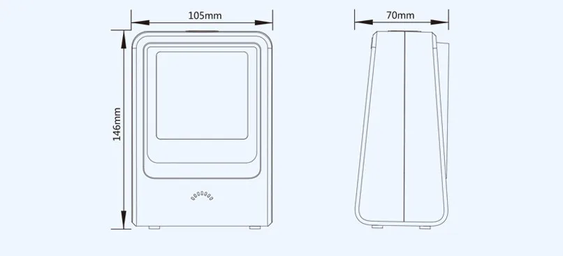 Всенаправленный сканер 1D/2D сканер штрихкодов QR код сканер USB считыватель штрих-кодов Настольный автоматический чувствительный POS терминал QR сканер