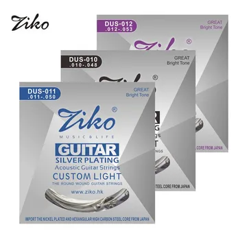 

Acoustic Guitar Strings Set 010 011 012 Silver Plating 6 Strings For Acoustic Guitar Parts Musical Instruments