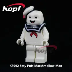 Супер Герои Одиночная распродажа Stay Puft Marstmallow Man куклы кирпичи действие строительные блоки лучшее образование игрушки для детей KF992