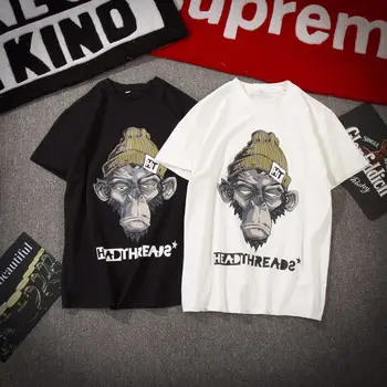 

M-5XL! Big yards men's clothing 2018 summer thin male short-sleeve T-shirt plus size 100% the trend of cotton o-neck t shir