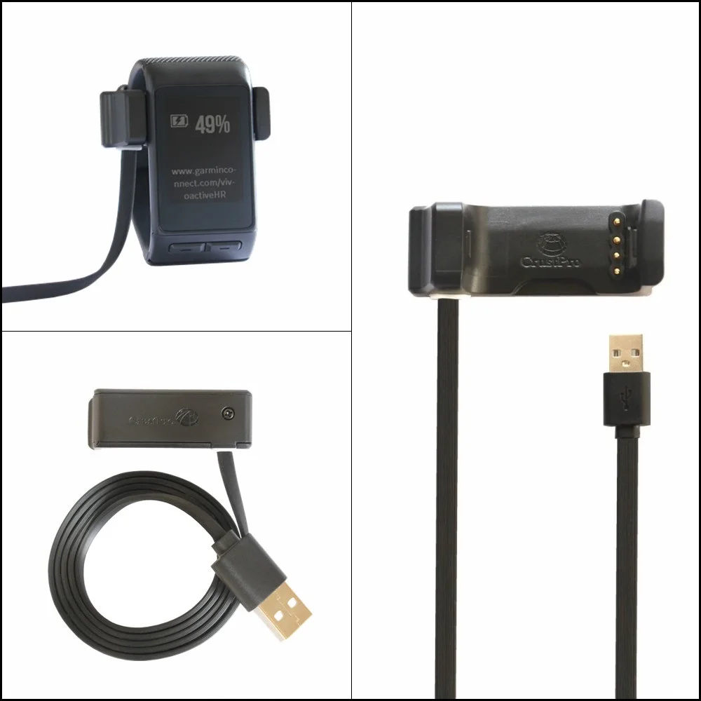  Vivoactive HR GPS watch Safe Charger Cable Replace Charger Cradle Charging Dock for Garmin Vivoacti - 32950826445