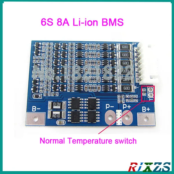 Защитная плата для литий-ионных аккумуляторов 6S 8A 22 2 в 25 BMS PCM с балансировкой LicoO2