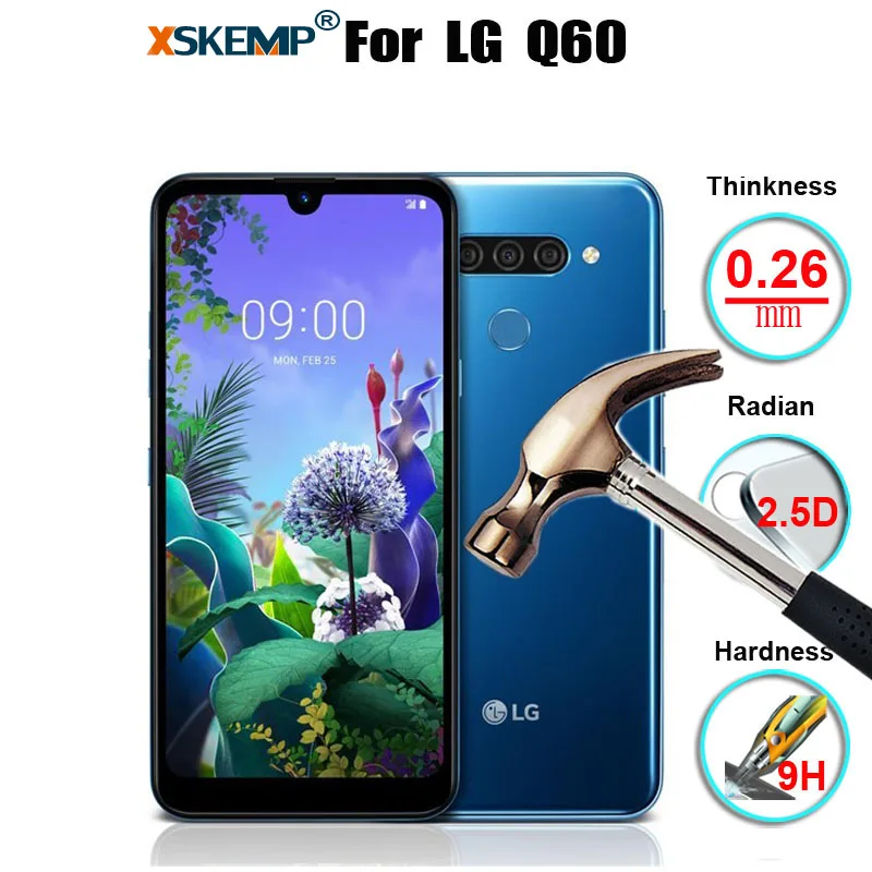 XSKEMP для LG G8 тонкий/G8s тонкий/K50/K40/Q60/V50 ThinQ натуральная абсолютная новинка! Премиум закаленное Стекло Экран Защитная пленка для покрытия