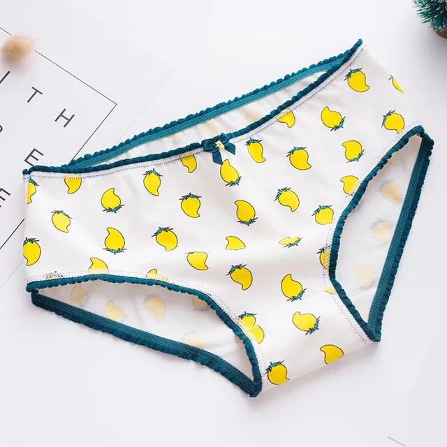 Mango Print Cotton Women Panties Briefs Underwear Women Cotton Women Underwear Panty Sexy