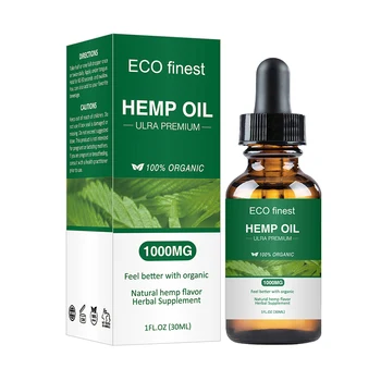 

Newly Organic Hemp Seed Oil 1000mg Sleeping Aid Anti Stress Nerve Pain Relief 19ing