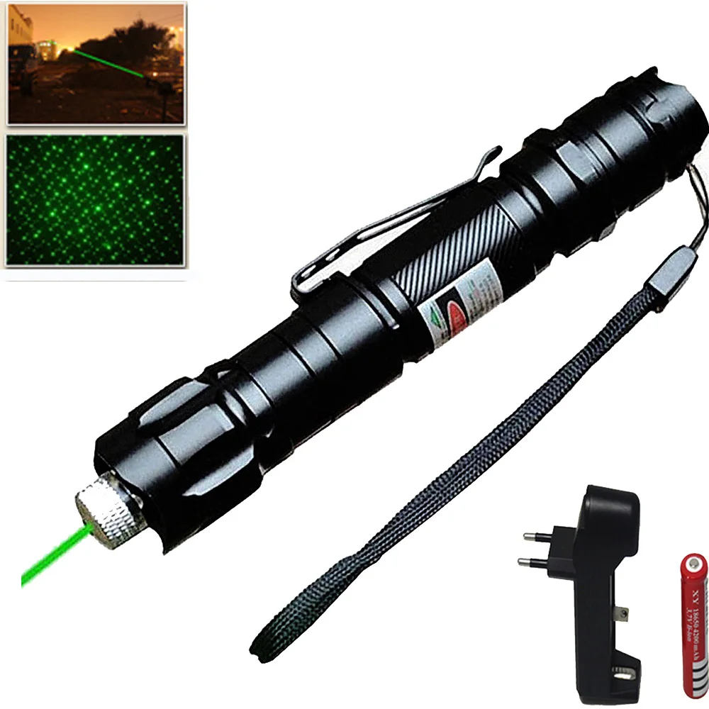 Powerful Laser Sight 1000M 5mW Green Lasers Hang type Long Distance Laser Pointer in Lasers