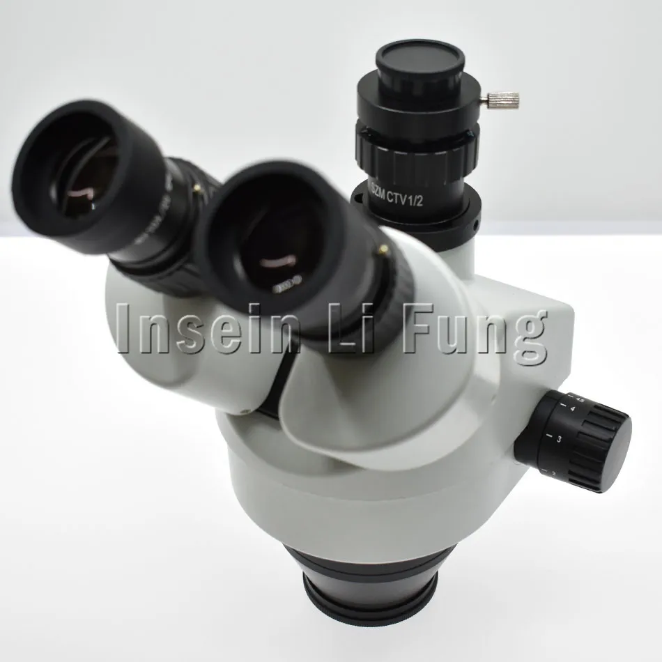 Binocular Continuous Zoom 7X 45X Trinocular Stereo