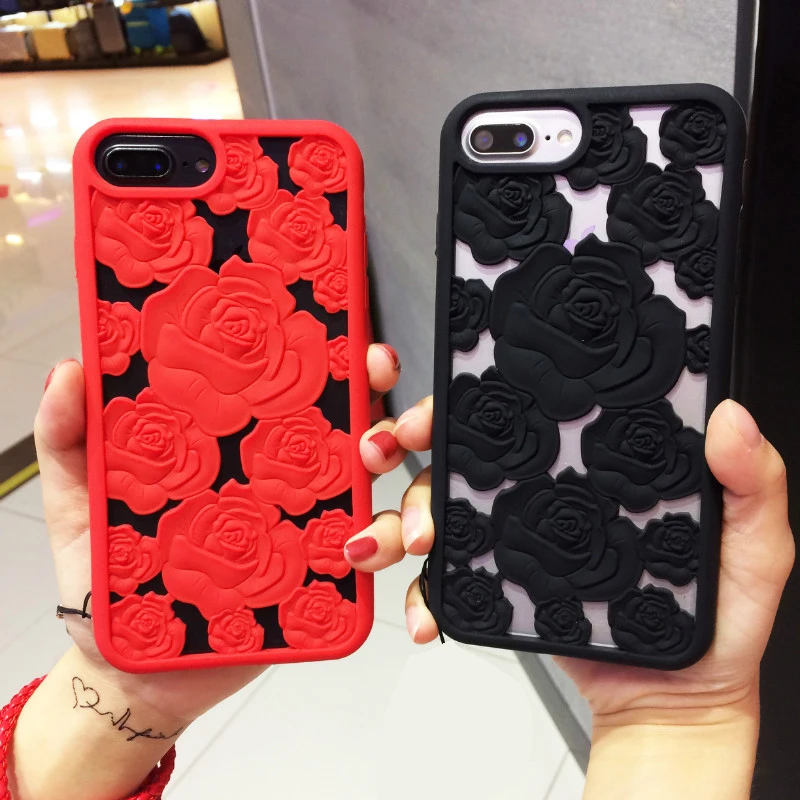New-Luxury-Rose-Flower-Hollow-Silicone-Soft-Phone-Case-For-iPhone-6-6s-plus-7-7