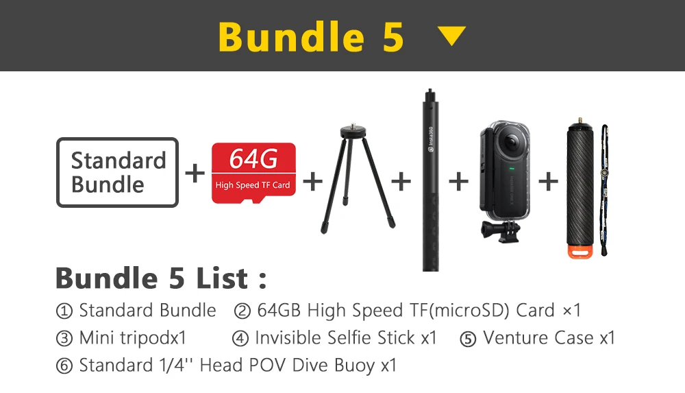 Insta360 ONE X Action Camera VR 360 Panoramic Camera For iPhone and Android 19 Insta360-ONE-X-套餐图-190514_06