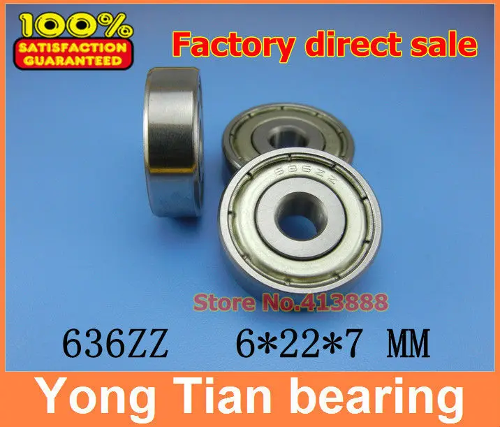 

Deep Groove Radial Ball Bearing 636ZZ 636-2RS S636ZZ S636-2RS 6*22*7 mm