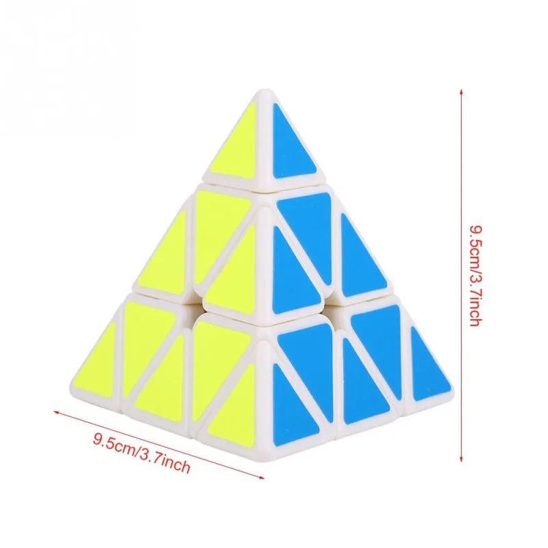 1 шт. новые Qiyi Треугольники пирамидка, Магический кубик 3х3х3, головоломка Скорость кубики для детей игрушки Подарок детская развивающая игрушка - Цвет: Белый