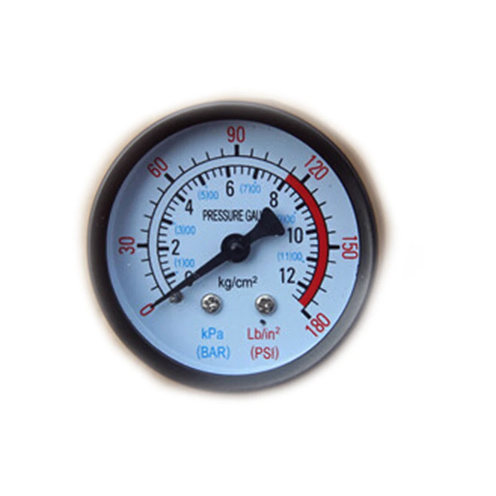 

Air Compressor Pneumatic Hydraulic Fluid Pressure Gauge 0-12Bar / 0-180PSI