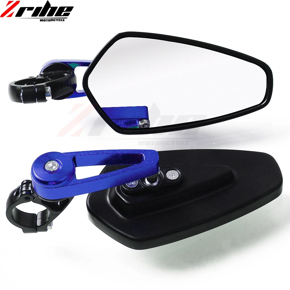 Black foldable custom side mirror Mirrors motorcycle handle bar end