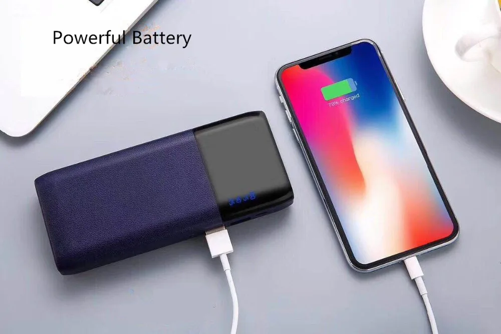 Горячая 20000 mAh Универсальный ультра тонкий светодиодный Банк питания Портативный