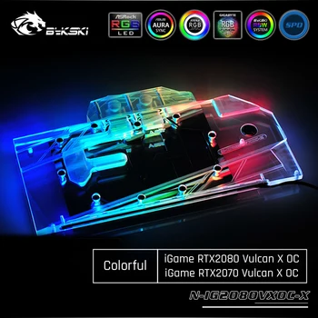 

Bykski N-IG2080VXOC-X, Full Cover Graphics Card Water Cooling Block,For Colorful iGame RTX2080/2070 Vulcan X OC
